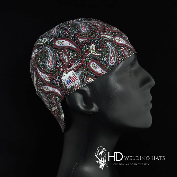 Black Paisley Welding Hat