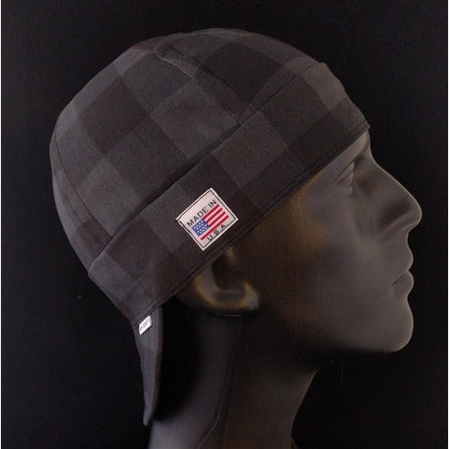 Buffalo Plaid Gray Welding Cap