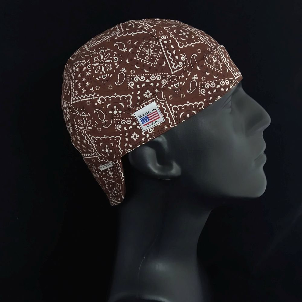 Chocolate Bandanna Welding Hat