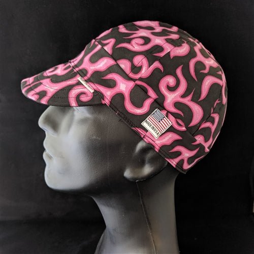 On Fire Black/Pink Welding Hat