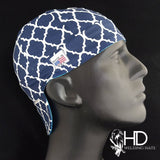Navy Quatrefoild Welding Hat