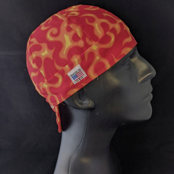On Fire Orange Welding Hat