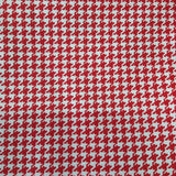 Red Houndstooth Welding Fabric