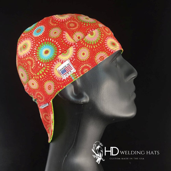Ruby Retro Medallion Welding Hat