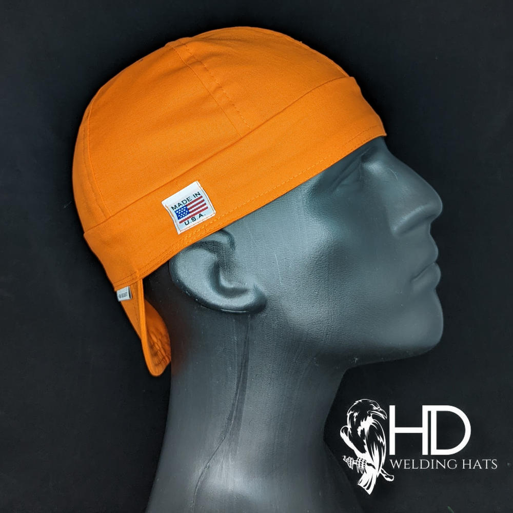 Solid Orange Welding Hat