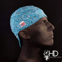 Turquoise Bandanna Welding Hat